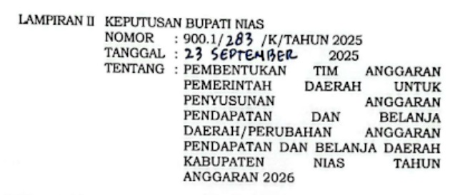 SK TIM TAPD TAHUN 2026